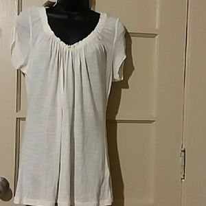 🔥Banana Republic white blouse size L🔥